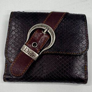 Vintage Christian Dior Saddle-Buckle Wallet – Rare Early 2000s Piece